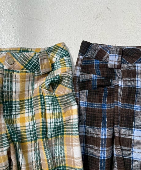 wide tuck pt「tartan check」#996159