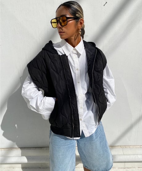 hoodie quilt gilet「FKG」#9757