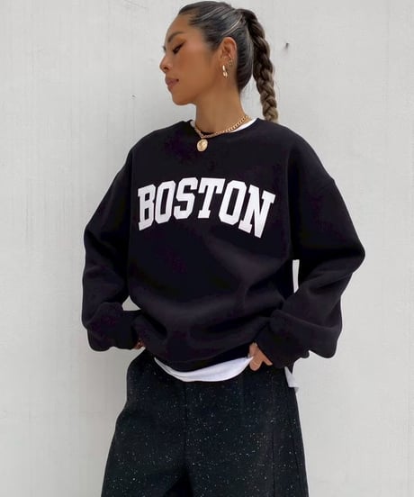 print sw「BOSTON」#3667511（裏起毛）