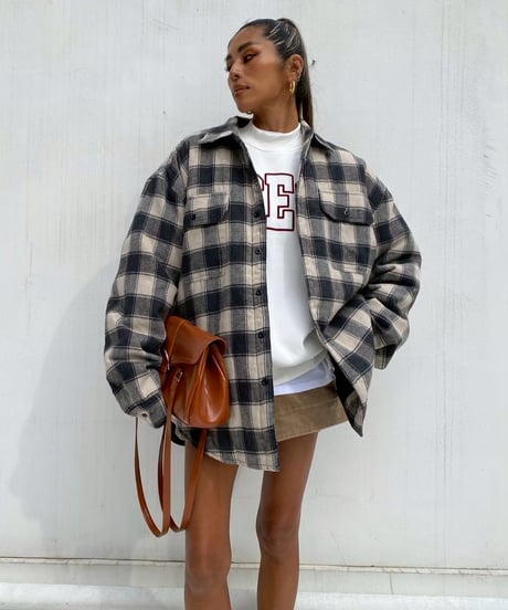 high neck sw「flocky font」#2162859(裏起毛）
