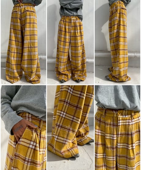 wide tuck pt「colorful check」#25810510