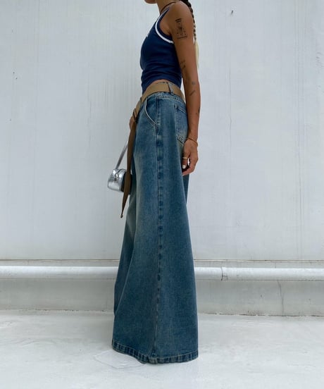 wide denim「super flare」#242508