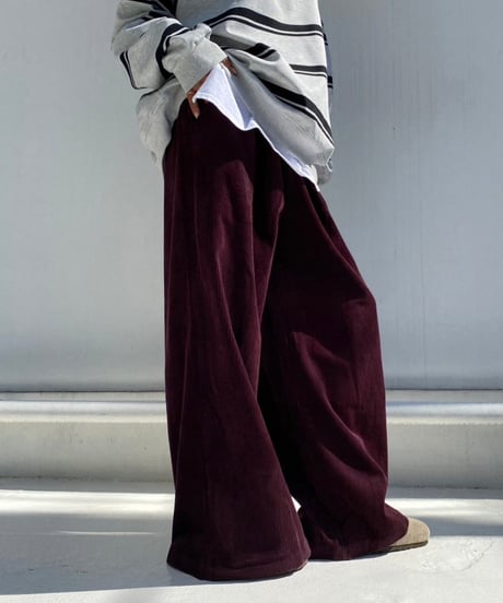 wide leg pt「corduroy」#6878