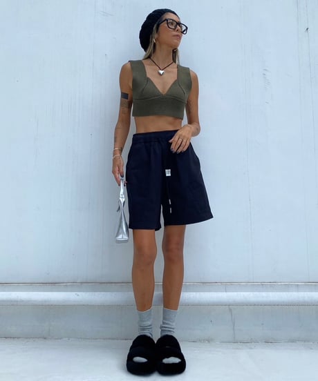 v-neck bustier「cropped」#1013