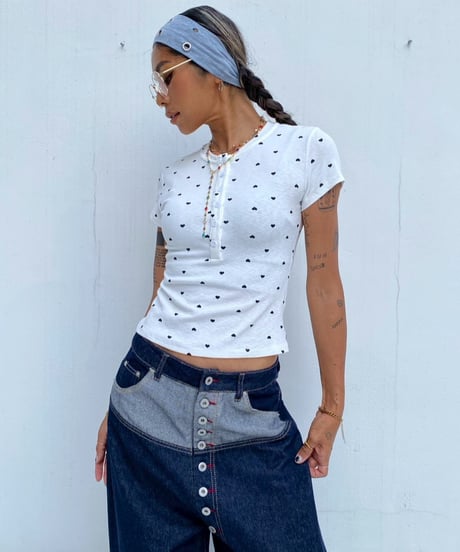 henryneck tee「heart dot」#2655065