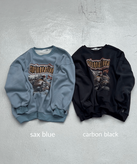 wide sw shirt「car graphic」#6251(裏起毛)
