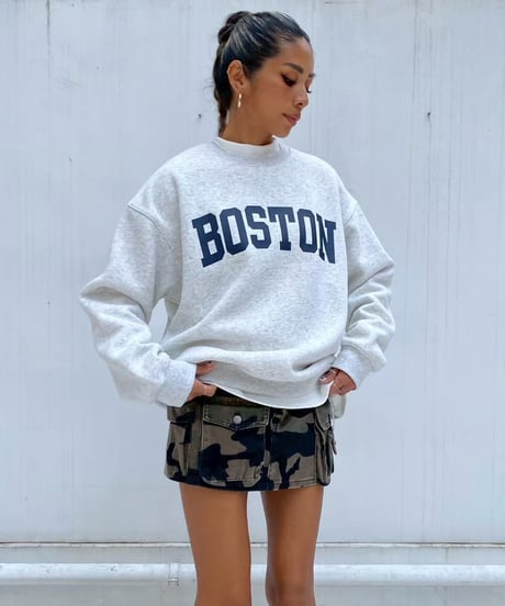 print sw「BOSTON」#3667511（裏起毛）