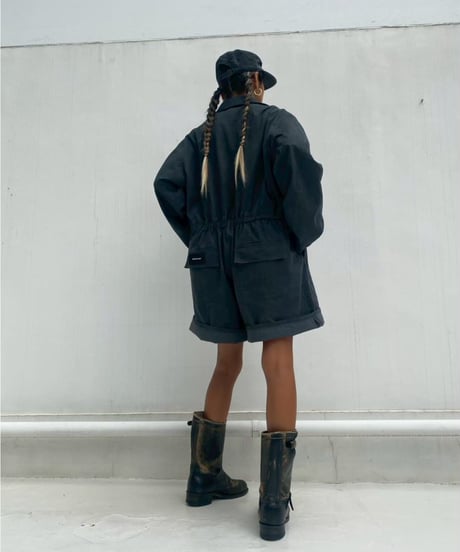 short jumpsuit「flap pocket」#523563