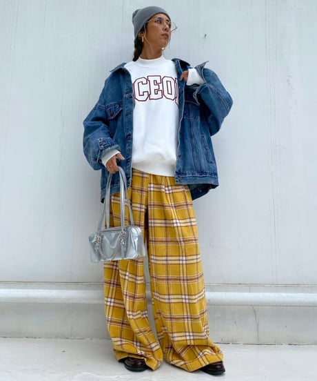 high neck sw「flocky font」#2162859(裏起毛）