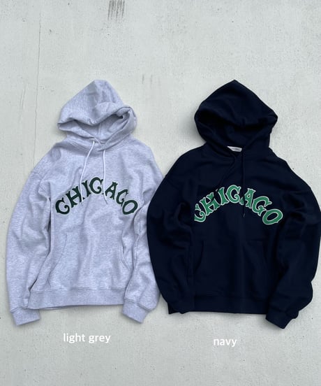 wide hoodie「CHICAGO」#75019