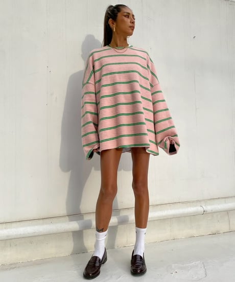 oversized knit「soft borders」#61798510