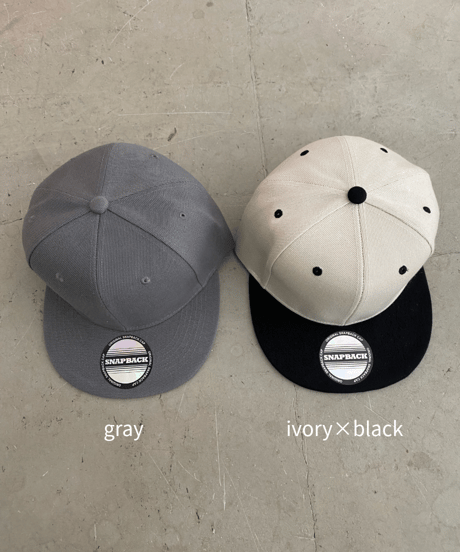 snap back cap「flat」#0605