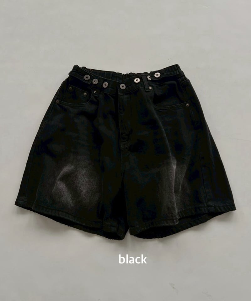 wash denim shorts「buggy」#70652-164 | tablethote