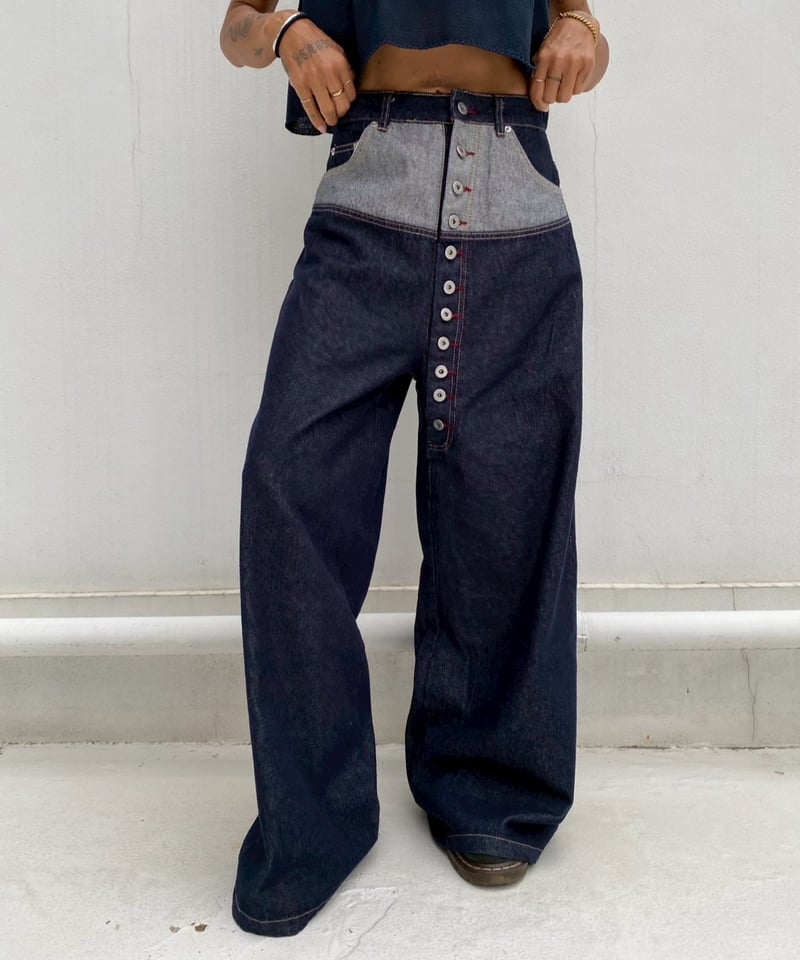 wide denim pt「design waist」#2635364 | tablethot