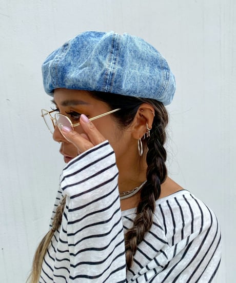 denim beret「wash」#2601-1/3