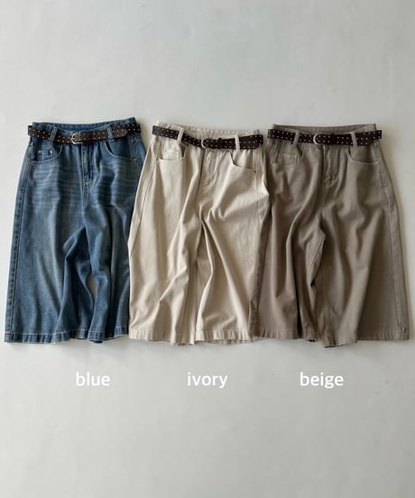 half pants「bermuda」#50356512(ベルト付き)