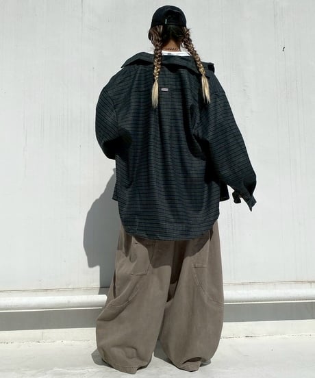 checker shirt「big round」#7942758