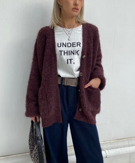 knit cardigan「mix yarn」#8179