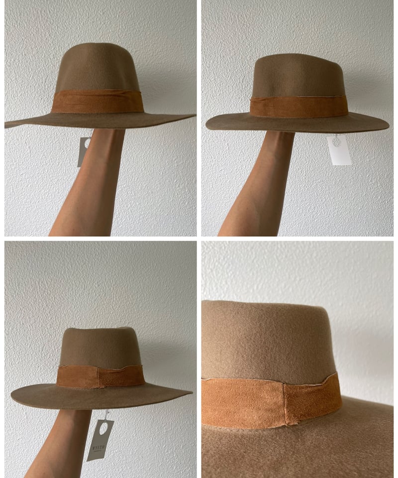 【未使用品‼️】BEAMS WYETH\"River\"Hat  つば広　ハット　通年 未使用品‼️】BEAMS WYETH