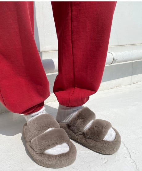w belts sandal「comfort fur」#119-1
