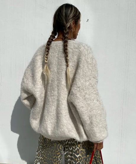 knit cardigan「mix yarn」#8179