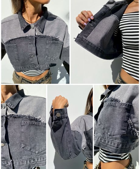 cropped denim jc「Flip」#658