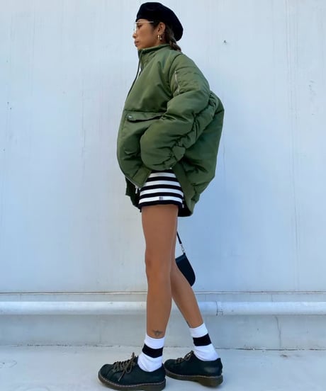 oversized blouson「volume khaki」#13911511