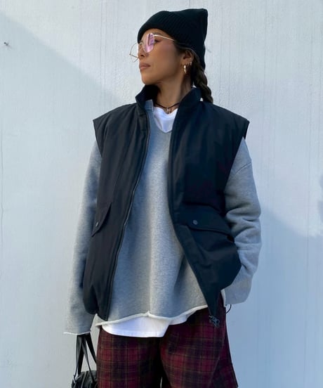 padded vest「high neck」#1812510