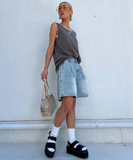 denim short pt 「Baggy」#122