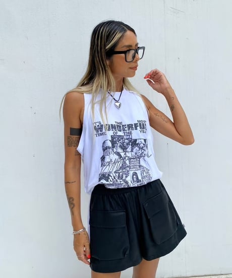 drop armhole tank「WONDERFUL」#11889