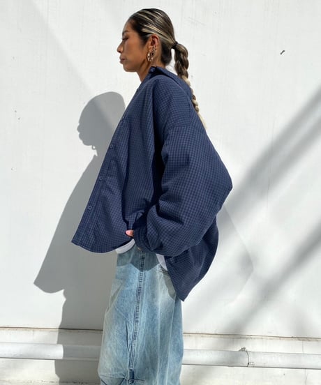 puffer shirt「gingham」#97125