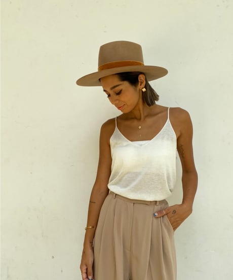 Lack of color"Benson Tri - Brown "hat