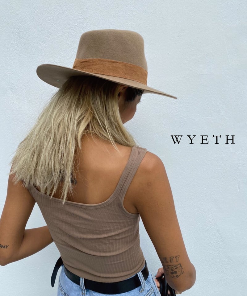【未使用品‼️】BEAMS WYETH\"River\"Hat  つば広　ハット　通年 WYETH