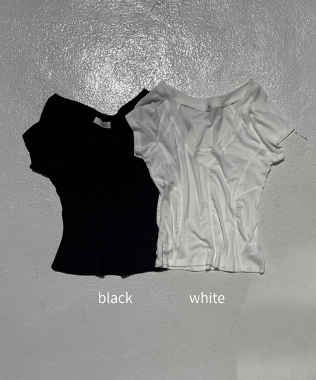 stretch Vneck ct「bodyline」#25581