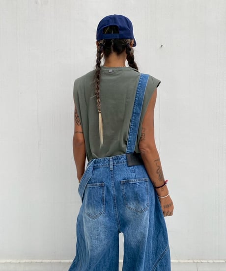 denim salopette「clash」#563063