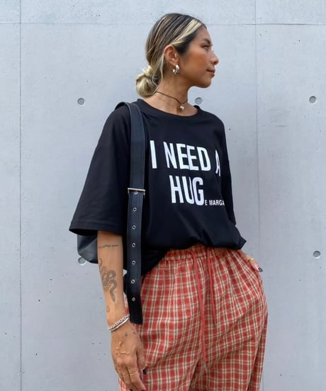 wide tee「HUG」#3271