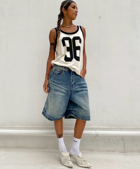 denim half pt「wrinkles」#68823163