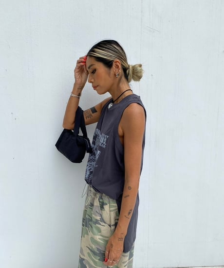 drop armhole tank「WONDERFUL」#11889