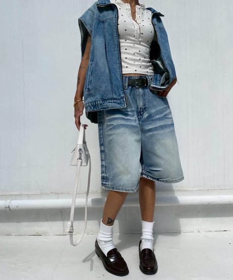 denim half pt「wrinkles」#68823163