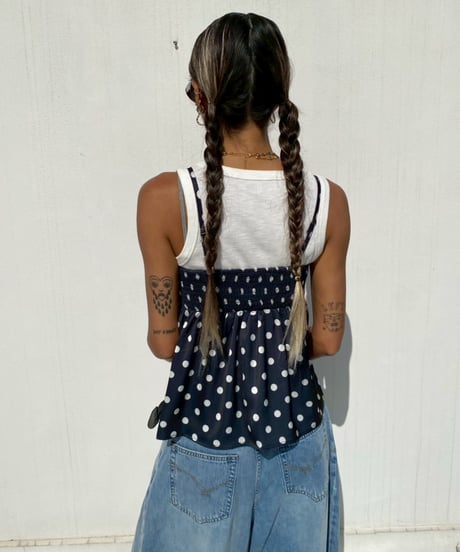 flare cami tops「dot」#00365