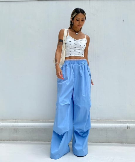 knee tack jogger pt「W stripe」#013