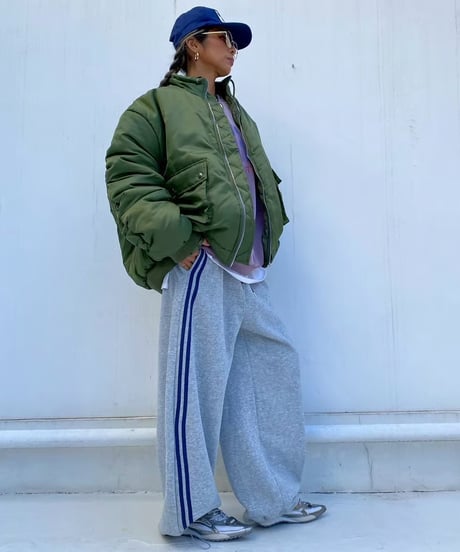 oversized blouson「volume khaki」#13911511
