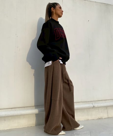 high neck sw「flocky font」#2162859(裏起毛）