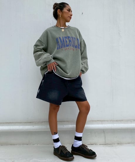 denim shorts「side rip」#1368359