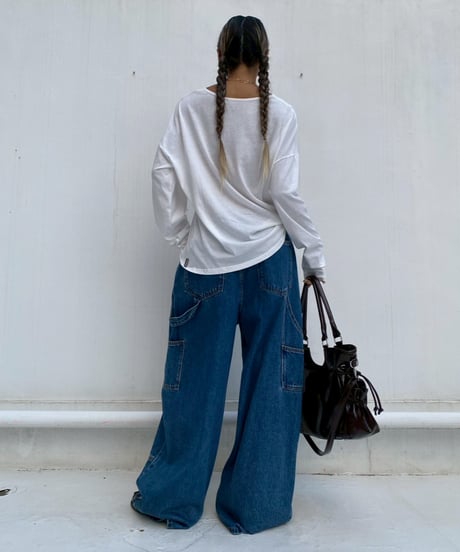 denim pt「3D curve」#8662959(ベルト付き)