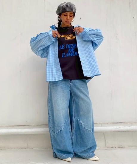 check shirt「bubble gum」#86165601
