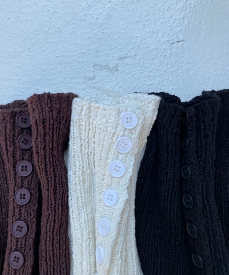 knit bare top「buttons」#6155358