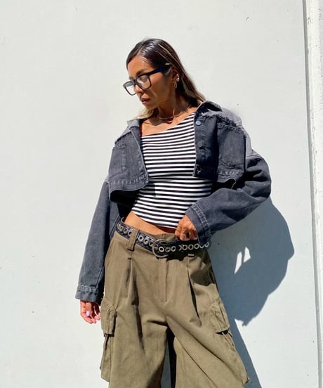 cropped denim jc「Flip」#658