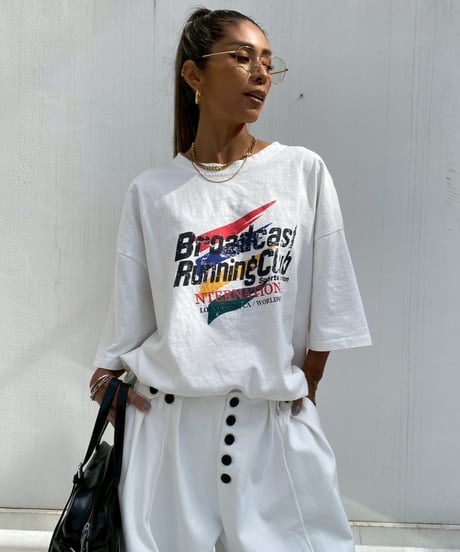 oversized T「running club」#203259