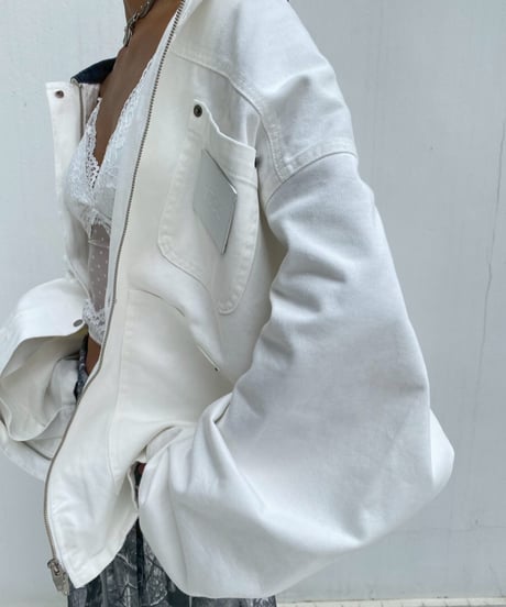 coverall jacket「contrast collar」#80112